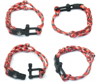EMAK Pure handmade umbrella rope compass adjustable bracelet