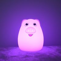 Penguin Shaped Silicone Night Light Color Change LED Night Lamp Room Decor