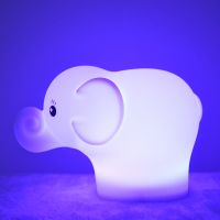 New Design Elephant Shaped Silicone Night Light Soft Touch For Children, Baby, Toddler