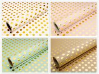 Gold Foil Medium Dots Gift Wrapping Paper (Premium) DESIGNWRAP