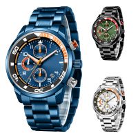 Men's Multifunction Waterproof Lume Sports watches , Fashion Analog Quartz Alloy watch