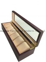 high quality customized multiple slots wooden watch storage box