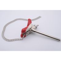 Nickel-Plated Zinc Alloy Chain Clamp with Extension Arm 35mm-170mm Holding Size 130mm in Shank Length