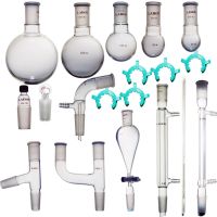 Laboy Glass Organic Chemistry Kit 24/40 Lab Glassware Set Distillation Apparatus 19pcs