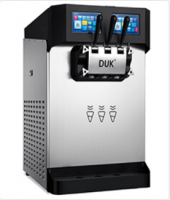 DUK newly designed ice cream machine countertop type 2+1 flavors soft serve