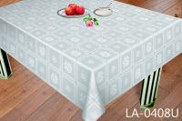 wholesale factory direct white printed pvc lace table cloth, table cover