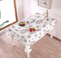 fashion design european style table cloth printed pvc tablecloth