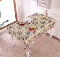 fashion design european style table cloth printed pvc tablecloth