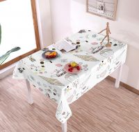 wholesale custom water proof  beautiful three layer printed pvc tablecloth table cover