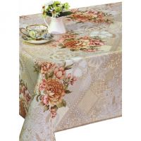 Paris Designs Printed Flannel PVC Non woven Plastic table cloths