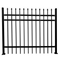 Wholesale Powder Coated Decorative Used Steel Grille Wrought Iron Fence for Home