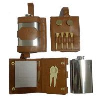 HIP-FLASK SET, 1 NOTE BOOK , 1 PENCIL, 1 PCS DIVOT