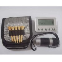 4 Player Golf Scorer set, with 4 golf tees, range finder in cloth bag