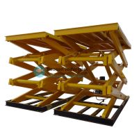 8000kg large capacity construction hoist scissor lifting platform lifting machine