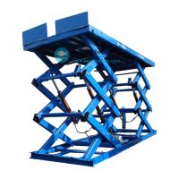 construction hoist lifting platform scissor lift hydraulic industrial construction elevator
