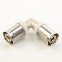 Brass Press Fitting- Equal Elbow of Pex-Al-Pex Pipe (aluminium plastic pipe)