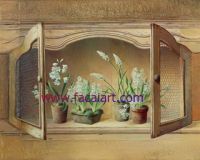 Sell silk oil painting