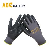 Rough Palm 3/4 Blue Nitrile Coated Glove Jersey Liner