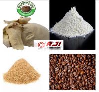 Konjac Flour, Wheat Flour, Wheat Bran and Coffee Beans