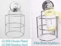 Sell chrome plated hair drier holder with suction cup