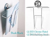 Sell chrome plated book rack with suction cup