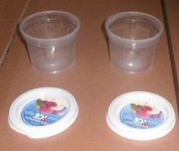 transparent 130ml plastic cup for ice cream of PP