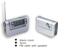Sell alarm clock radio with back light and  torch BY-2010
