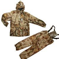 Waterproof Outdoor Bionic Camo Hunting Clothes Sniper Ghillie Suit Jacket Pants