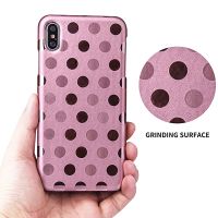 PU leather Cute Wave Point mobile phone case