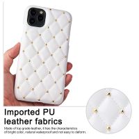 Grid Pattern PU leather mobile phone case