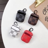 PU Leather Checkered pattern Airpods case