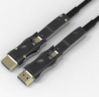 Sell HDMI 2.0 Type A to D both side Detachable AOC fiber optical cable up to 150 meter