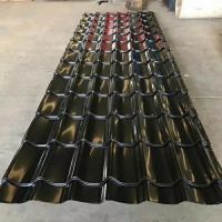 New Roofing Materials Color Coated Glazed Step Profiled Roof Tile