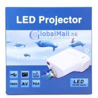 Portable mini led projector with usb, hdmi, vga