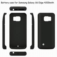 New 4200mAh External rechargable back up Battery Case For Samsung Galaxy S6 EDGE hot sale