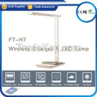 LED lamp with QI wireless charger