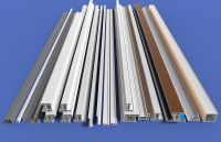 supply single-sided color plastic teel -60 casement  profiles