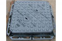 Double Triangular Manhole Cover with Frame  Ductile Iron D400