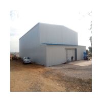 Professional Factory Made In China Safety Design steel shed for steel structure hanger steel prefab warehouse