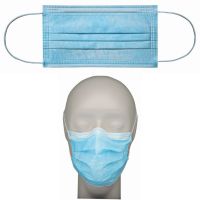 Blue Earloop Non Woven Medical 3 ply Disposable Surgical Face Mask Custom printed Meicos Surgical Mask