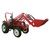 4WD COMPACT UTILITY FARM TRACTOR WITH BACKHOE 4 IN1 BUCKET