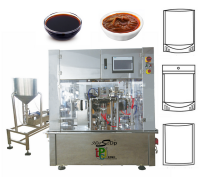 Soy Sauce Stand Up Pouch Filling Sealing Packaging Machine