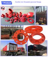 ductile iron pipe fitting pipe flange threaded grooved split flange PN16