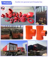 ductile iron pipe fittings pipe tee reducing and equal