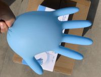Disposable medical nitrile gloves blue powder free Protective Disposable Gloves