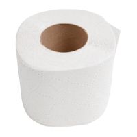 Roll tissue paper and toilet roll tissue and sanitary toilet paper with single pack