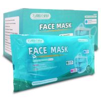 3 Ply Disposable Protective Mask, 50 Masks in Box, Blue
