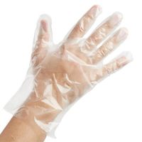 Lurrose 1000pcs Disposable Clear Plastic Gloves Disposable Food Prep Gloves Polyethylene Work Gloves for Cooking Cleaning, Food Handling(Transparent)