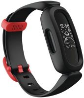 Digital Watch Ace 3, Activity Tracker for Kids 6+ with Animated Clock Faces, Up to 8 days battery life & water resistant up to 50 m, Black/Sport Red