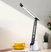 Rechargeable LED 5w table lamp with calendar, temp. alarm night light